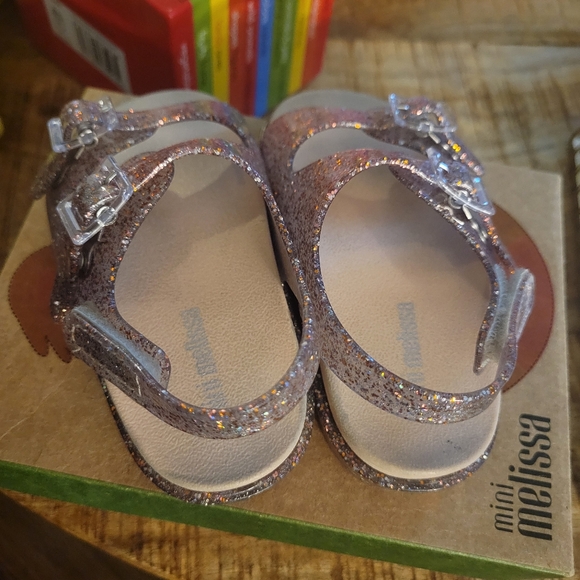 Mini Melissa 2 buckle sandals size 7 - Picture 3 of 4